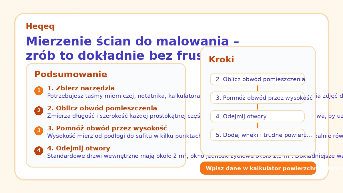Mierzenie ścian do malowania – zrób to dokładnie bez frustracji
