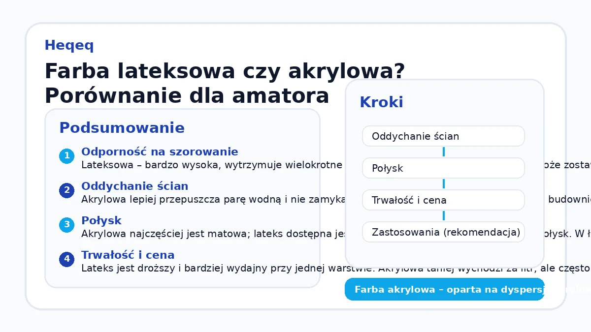 Farba lateksowa czy akrylowa? Porównanie dla amatora