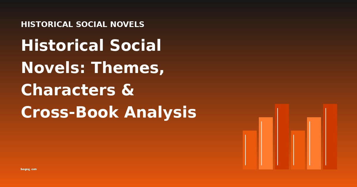 Historical Social Novels: Themes, Characters & Cross-Book Analysis
