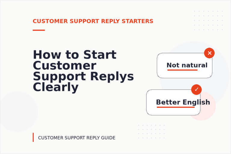 How to Start Customer Support Replys Clearly How to Start Customer Support Replys Clearly