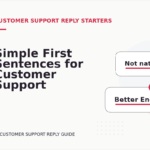 Simple First Sentences for Customer Support Replys