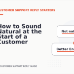How to Sound Natural at the Start of a Customer Support Reply