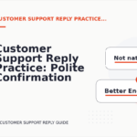 Customer Support Reply Practice: Polite Confirmation Examples