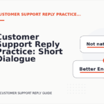 Customer Support Reply Practice: Short Dialogue Examples