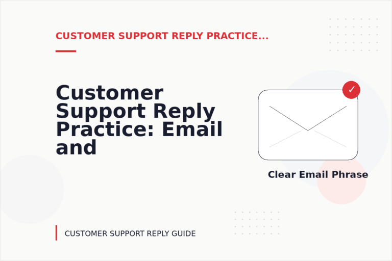 Customer Support Reply Practice: Email and Message Examples Customer Support Reply Practice: Email and Message Examples